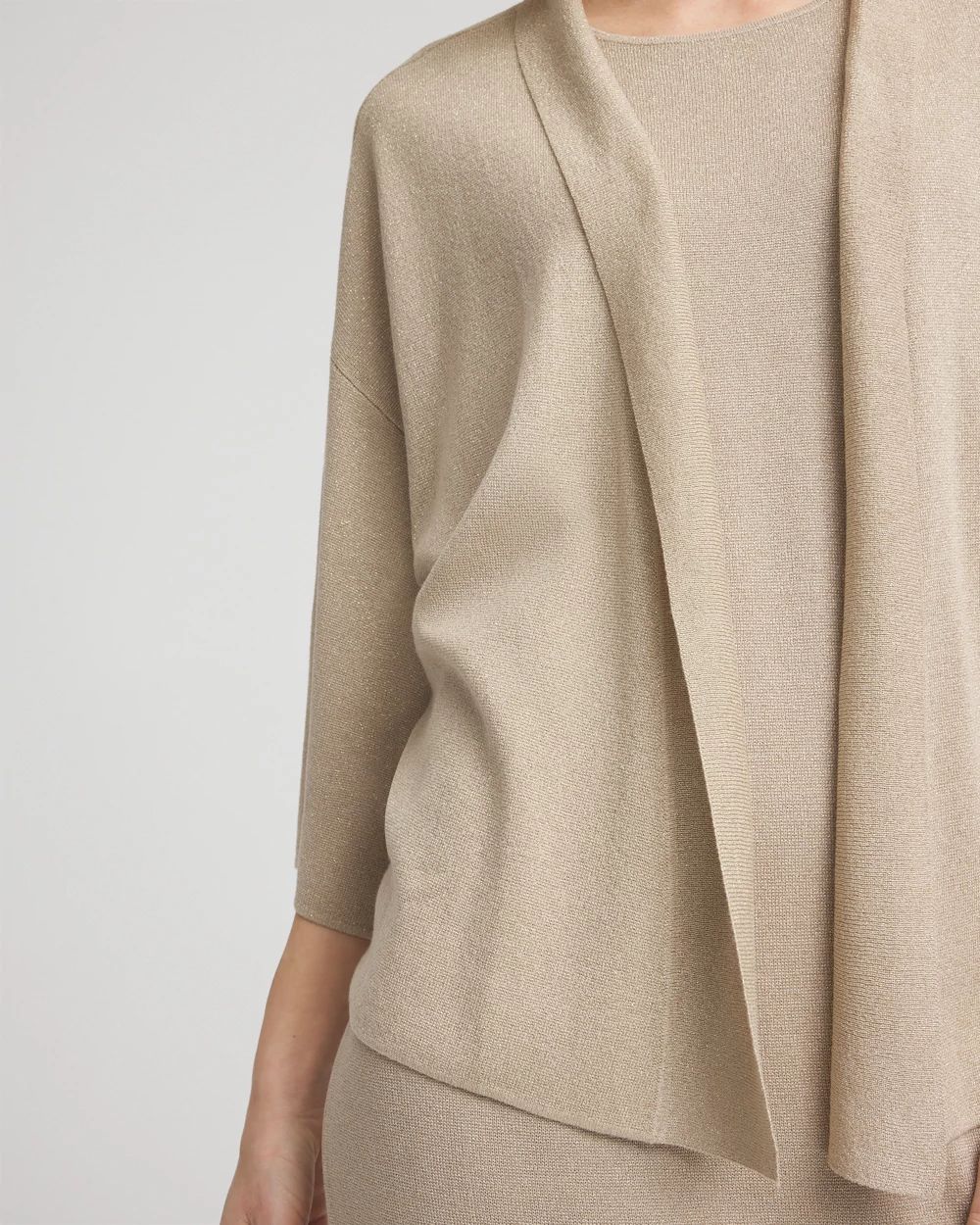 Travelers™ Collection Metallic Knit Cardigan | Chico's